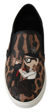 Leather Leopard #dgfamily Loafers Shoes Dolce & Gabbana
