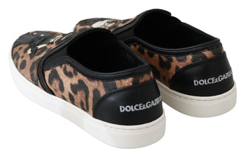 Leather Leopard #dgfamily Loafers Shoes Dolce & Gabbana