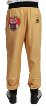 Gold Year Of The Pig Cotton Mens Pants Dolce & Gabbana