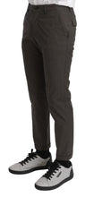 Brown Casual Mens Trouser 100% Cotton Pants Dolce & Gabbana