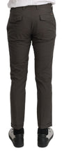 Brown Casual Mens Trouser 100% Cotton Pants Dolce & Gabbana