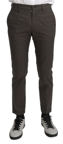 Brown Casual Mens Trouser 100% Cotton Pants Dolce & Gabbana