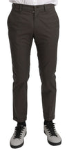 Brown Casual Mens Trouser 100% Cotton Pants Dolce & Gabbana