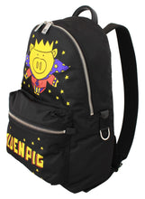 Black Golden Pig of the Year School Backpack Dolce & Gabbana