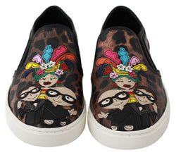 Leather Leopard #dgfamily Loafers Shoes Dolce & Gabbana