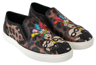 Leather Leopard #dgfamily Loafers Shoes Dolce & Gabbana