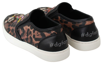 Leather Leopard #dgfamily Loafers Shoes Dolce & Gabbana