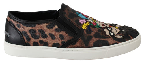 Leather Leopard #dgfamily Loafers Shoes Dolce & Gabbana