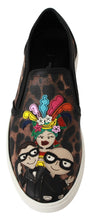 Leather Leopard #dgfamily Loafers Shoes Dolce & Gabbana