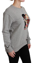 Gray #dgfamily Cotton Pullover Sweater Dolce & Gabbana