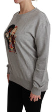 Gray #dgfamily Cotton Pullover Sweater Dolce & Gabbana