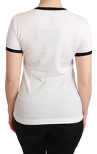White YEAR OF THE PIG Top Cotton T-shirt Dolce & Gabbana