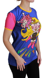 Purple PIG SUPERGIRL Top Cotton T-shirt Dolce & Gabbana