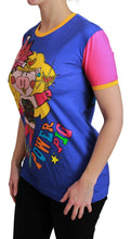Purple PIG SUPERGIRL Top Cotton T-shirt Dolce & Gabbana