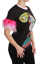 Black YEAR OF THE PIG Top Cotton  T-shirt Dolce & Gabbana