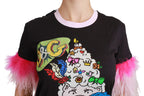 Black YEAR OF THE PIG Top Cotton  T-shirt Dolce & Gabbana