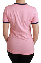 Pink YEAR OF THE PIG Top Cotton T-shirt Dolce & Gabbana