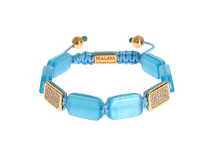 CZ Opal 18K Gold 925 Bracelet Nialaya