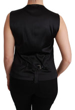 Silver Brocade Sleeveless Metallic Top Dolce & Gabbana