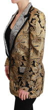 Black Gold Jacquard Blazer Jacket Dolce & Gabbana
