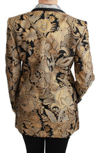 Black Gold Jacquard Blazer Jacket Dolce & Gabbana