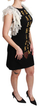 Black Fashion Devotion Sheath Mini Dress Dolce & Gabbana