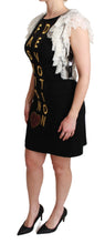 Black Fashion Devotion Sheath Mini Dress Dolce & Gabbana
