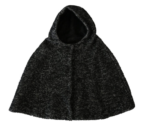 Gray Tweet Wool Kaftan Jacket Coat Top Dolce & Gabbana