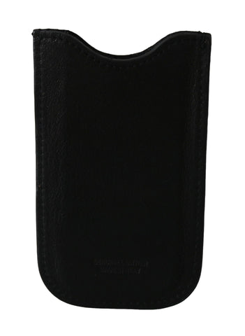 Black Leather Multifunctional Men ID Bill Card Holder Wallet John Galliano
