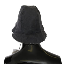 Black Washed Wide Brim Outdoor Bucket Hat Costume National