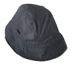 Black Washed Wide Brim Outdoor Bucket Hat Costume National