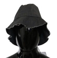 Black Washed Wide Brim Outdoor Bucket Hat Costume National