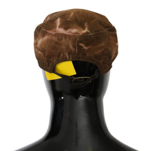 Brown Newsboy Beret Cabbie Fedora Hat Costume National