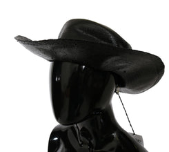 Black Wide Brim Cowboy Solid Hat Costume National
