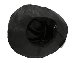 Black Wide Brim Cowboy Solid Hat Costume National