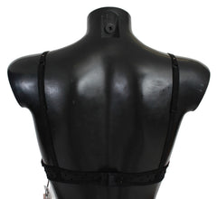 Black Pink Lace Push Up Bra Underwear Roberto Cavalli