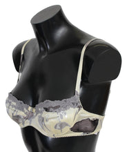 Beige Gray Lace Balconcino Bra Underwear Ermanno Scervino