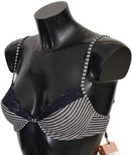 Blue Stripes Lace Reggiseno Bra Underwear Ermanno Scervino