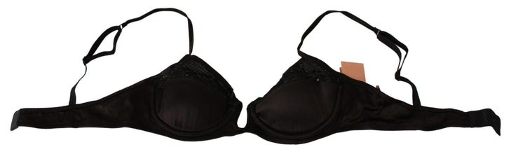 Brown Sequined Balconcino Bra Underwear Ermanno Scervino