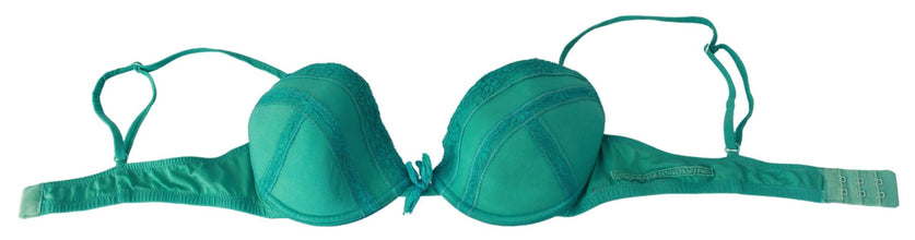 Green Push Up Bra 100% Cotton Underwear Ermanno Scervino
