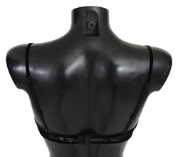 Black Mesh Balconcino Bra Nylon  Underwear Ermanno Scervino