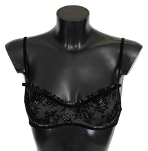 Black Mesh Balconcino Bra Nylon  Underwear Ermanno Scervino