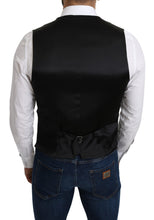 Gray 100% Silk Formal Coat Vest Dolce & Gabbana