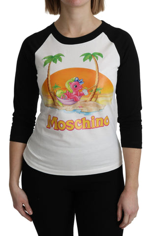 White Cotton T-shirt My Little Pony Top Tshirt Moschino
