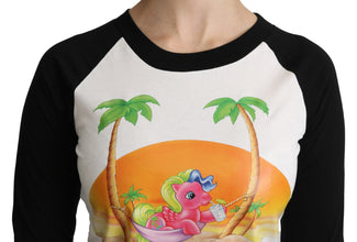 White Cotton T-shirt My Little Pony Top Tshirt Moschino