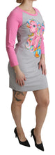 Gray My Little Pony Top Sweater Dress Moschino
