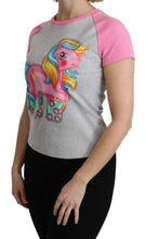 Gray and pink Cotton T-shirt My Little Pony Top Moschino