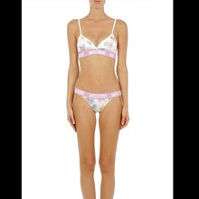 White My Little Pony Bra Briefs Set Two Piece Bikini Moschino