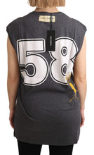 Gray Cotton L' Amore Top Tank T-shirt Dolce & Gabbana