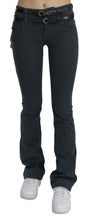 Gray Mid Waist Slim Flared Denim Trouser Jeans John Galliano